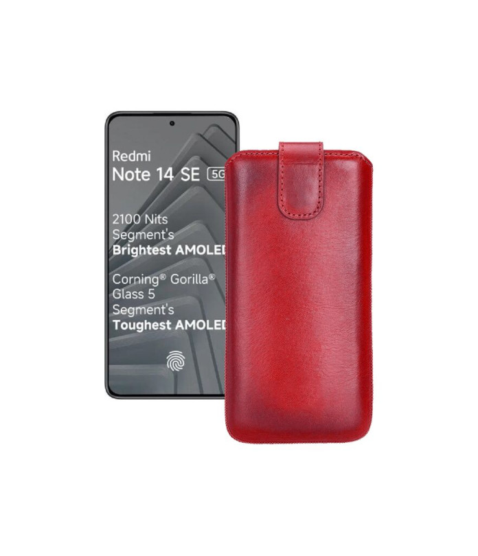 Витяжка з екошкіри для телефону Xiaomi Redmi Note 14 SE 5G