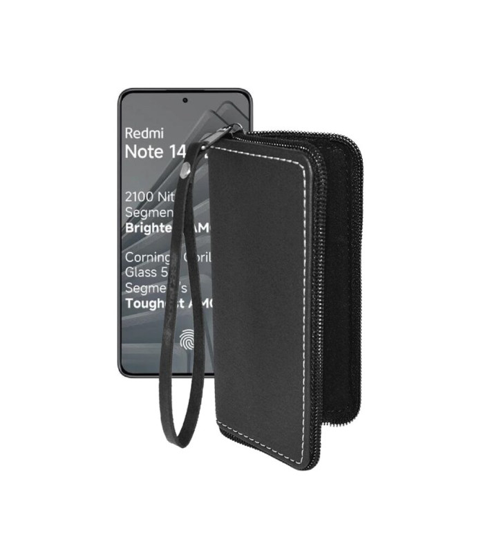 Чохол-гаманець з екошкіри для телефону Xiaomi Redmi Note 14 SE 5G