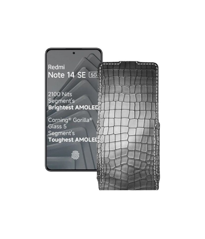 Чохол-флип з екошкіри для телефону Xiaomi Redmi Note 14 SE 5G