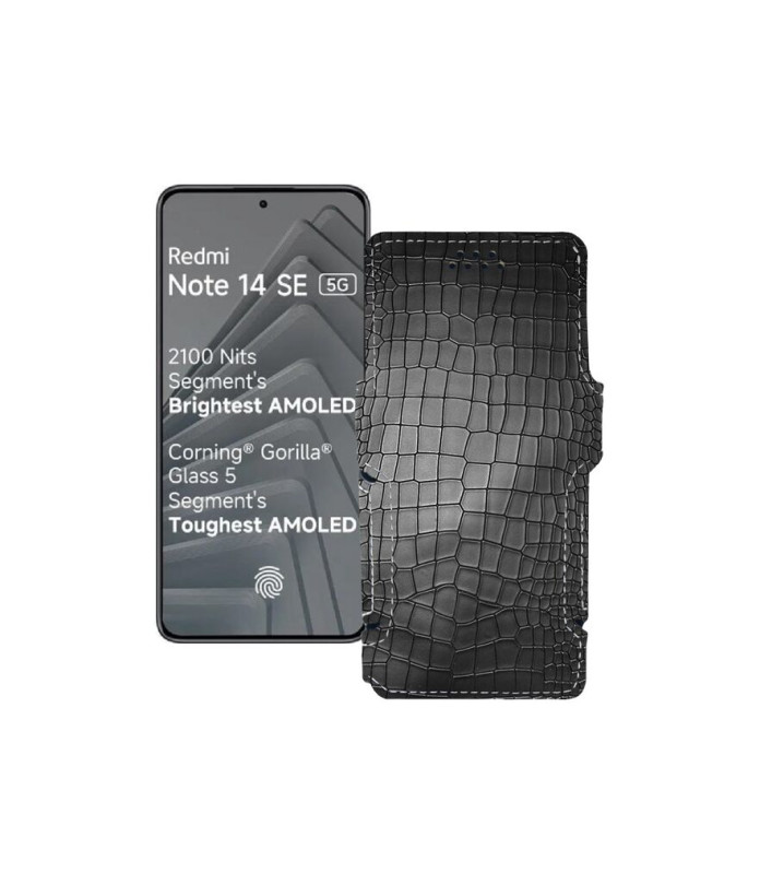 Чохол-книжка з екошкіри для телефону Xiaomi Redmi Note 14 SE 5G