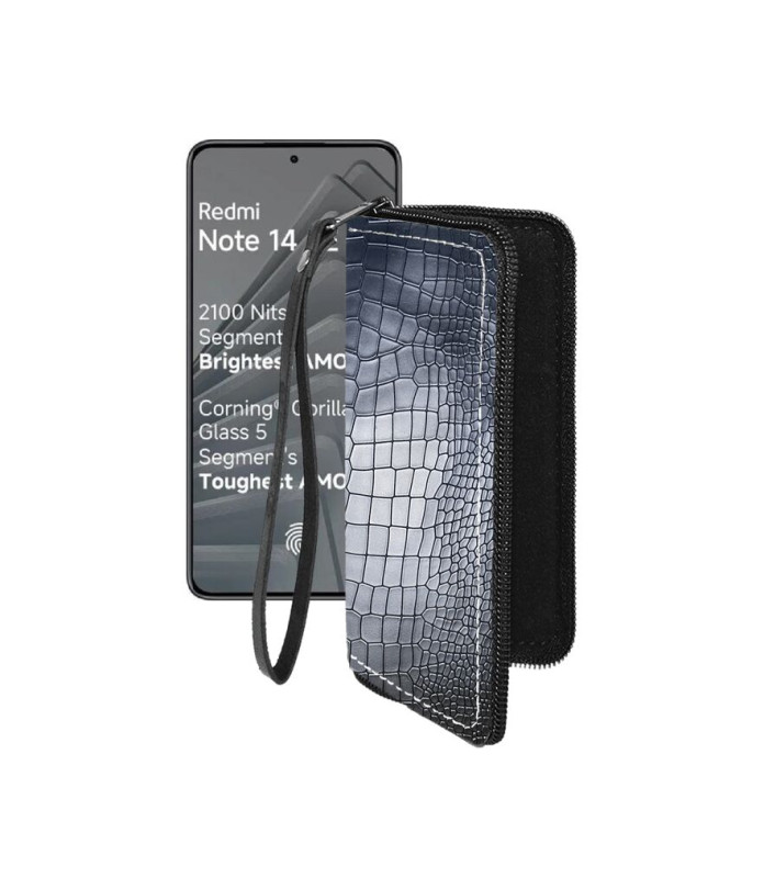 Чохол-гаманець з екошкіри для телефону Xiaomi Redmi Note 14 SE 5G
