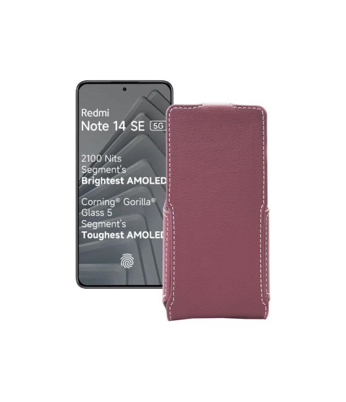 Чохол-флип з екошкіри для телефону Xiaomi Redmi Note 14 SE 5G