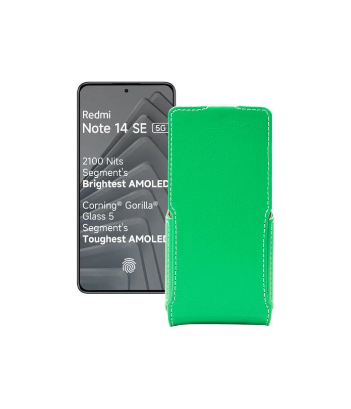 Чохол-флип з екошкіри для телефону Xiaomi Redmi Note 14 SE 5G