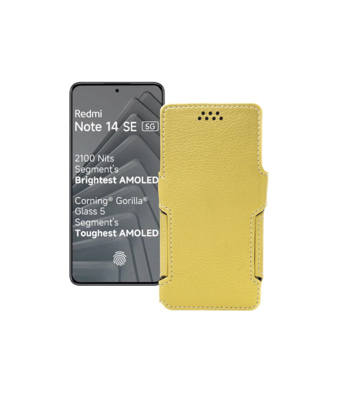 Чохол-книжка з екошкіри для телефону Xiaomi Redmi Note 14 SE 5G