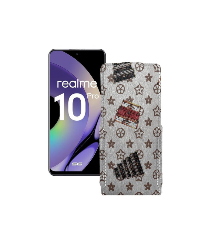 Чохол-флип з екошкіри для телефону Realme 10 Pro