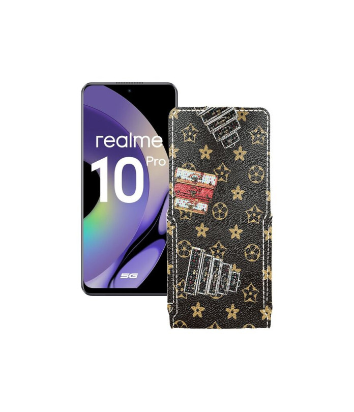 Чохол-флип з екошкіри для телефону Realme 10 Pro