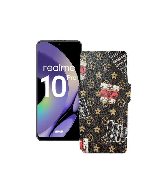 Чохол-книжка з екошкіри для телефону Realme 10 Pro