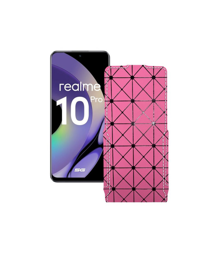 Чохол-флип з екошкіри для телефону Realme 10 Pro