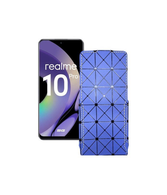 Чохол-флип з екошкіри для телефону Realme 10 Pro