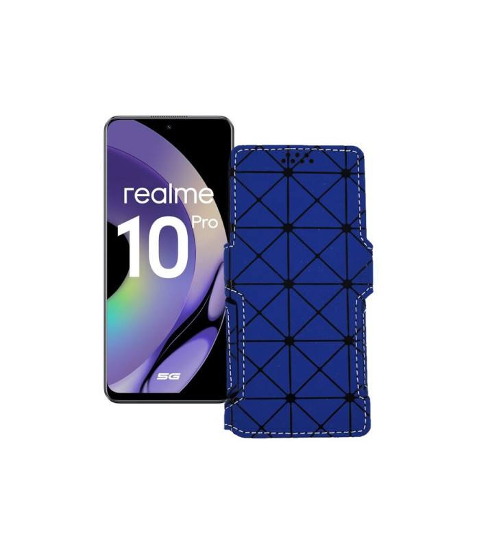 Чохол-книжка з екошкіри для телефону Realme 10 Pro