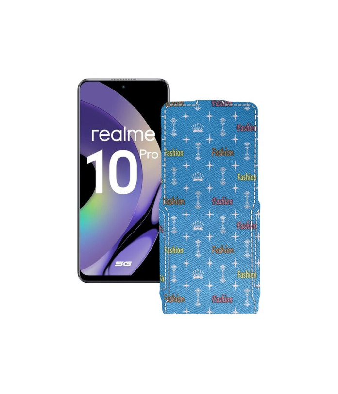 Чохол-флип з екошкіри для телефону Realme 10 Pro