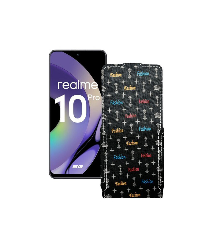 Чохол-флип з екошкіри для телефону Realme 10 Pro