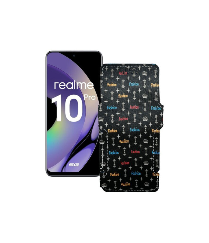 Чохол-книжка з екошкіри для телефону Realme 10 Pro