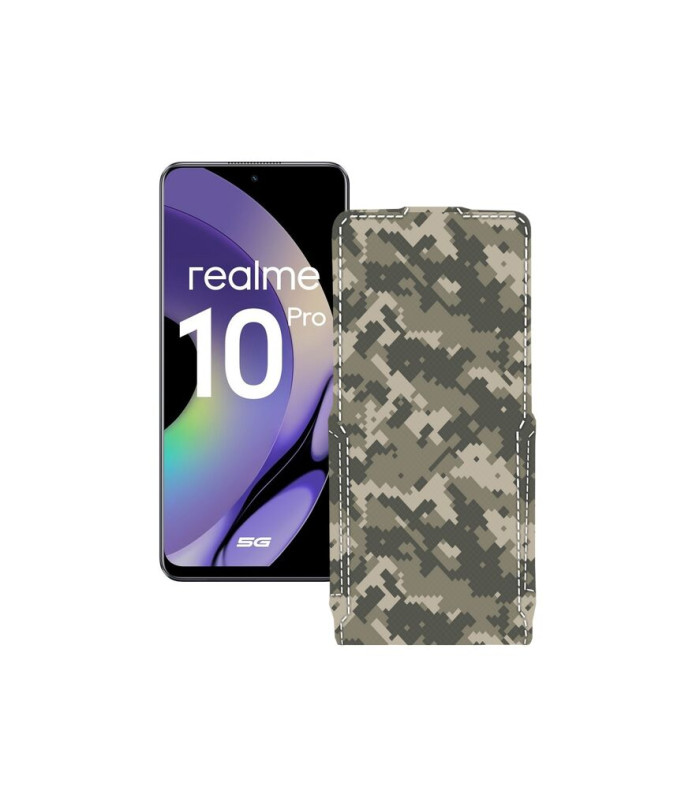 Чохол-флип з екошкіри для телефону Realme 10 Pro