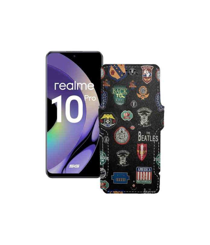 Чохол-книжка з екошкіри для телефону Realme 10 Pro