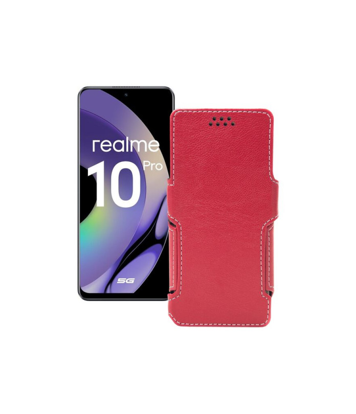 Чохол-книжка з екошкіри для телефону Realme 10 Pro