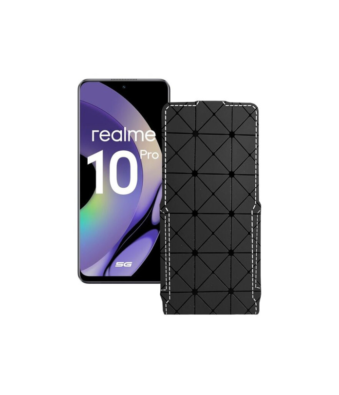 Чохол-флип з екошкіри для телефону Realme 10 Pro