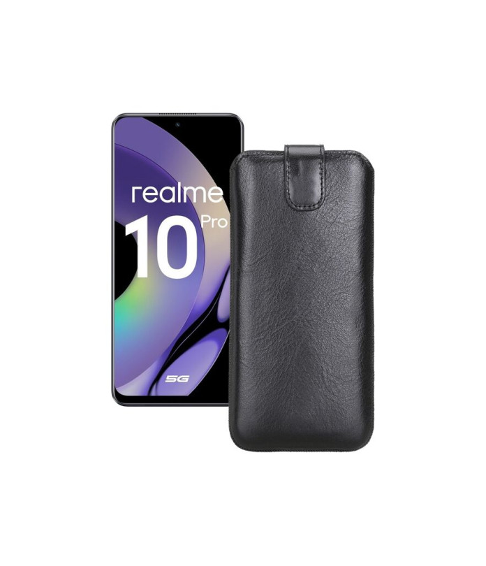 Витяжка з екошкіри для телефону Realme 10 Pro