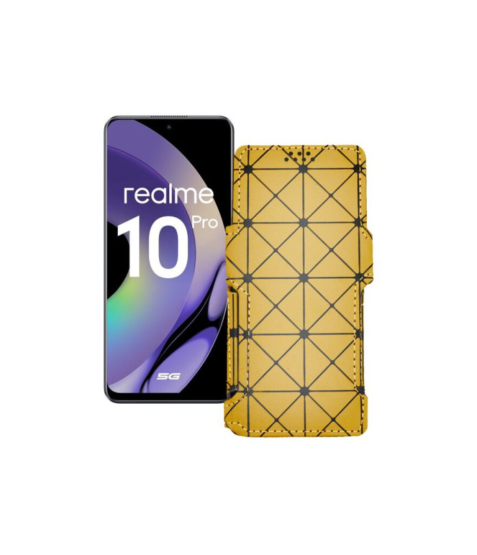 Чохол-книжка з екошкіри для телефону Realme 10 Pro