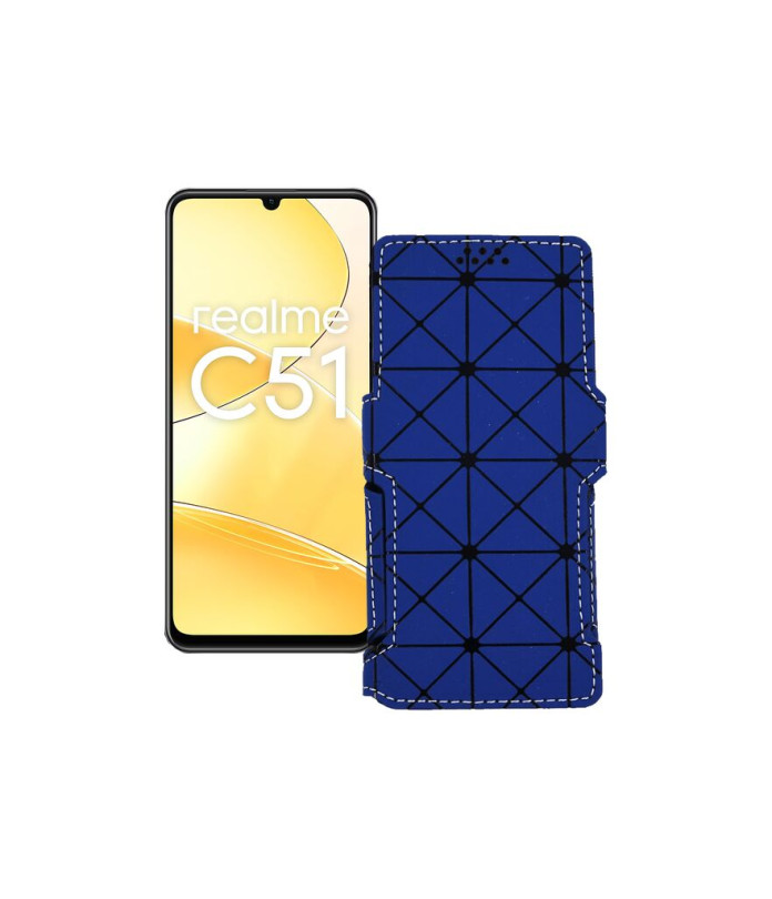 Чохол-книжка з екошкіри для телефону Realme C51