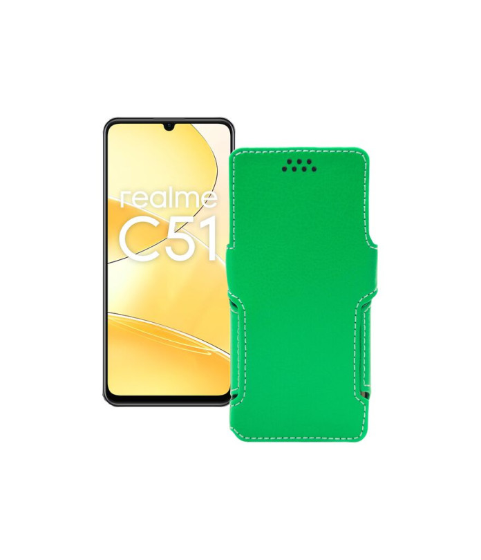 Чохол-книжка з екошкіри для телефону Realme C51