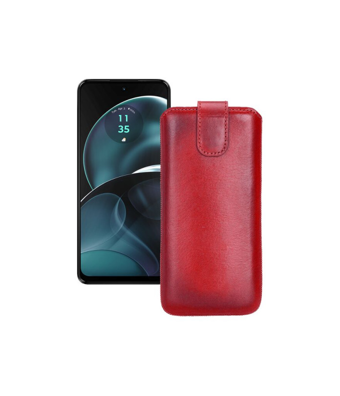 Витяжка з екошкіри для телефону Motorola Moto G04