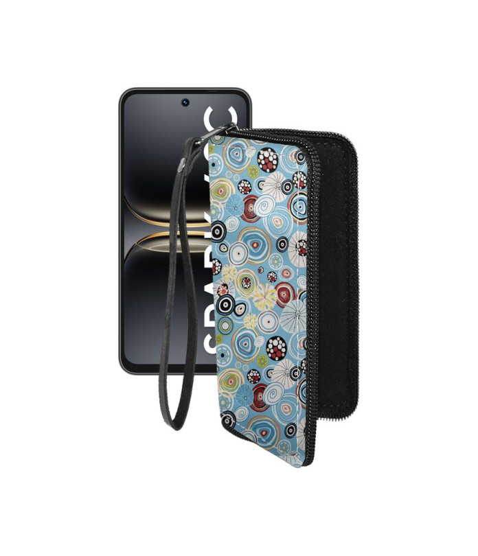 Чохол-гаманець з екошкіри для телефону Tecno Spark 40C