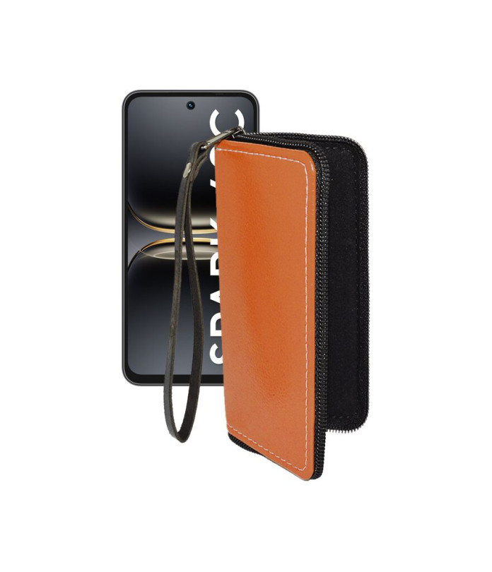 Чохол-гаманець з екошкіри для телефону Tecno Spark 40C