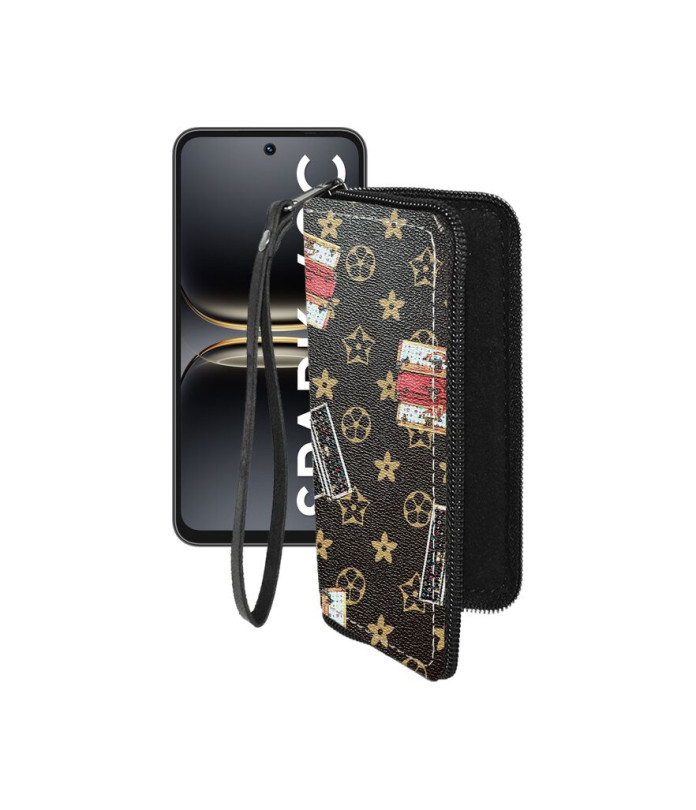 Чохол-гаманець з екошкіри для телефону Tecno Spark 40C