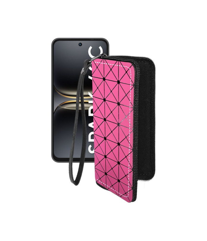 Чохол-гаманець з екошкіри для телефону Tecno Spark 40C