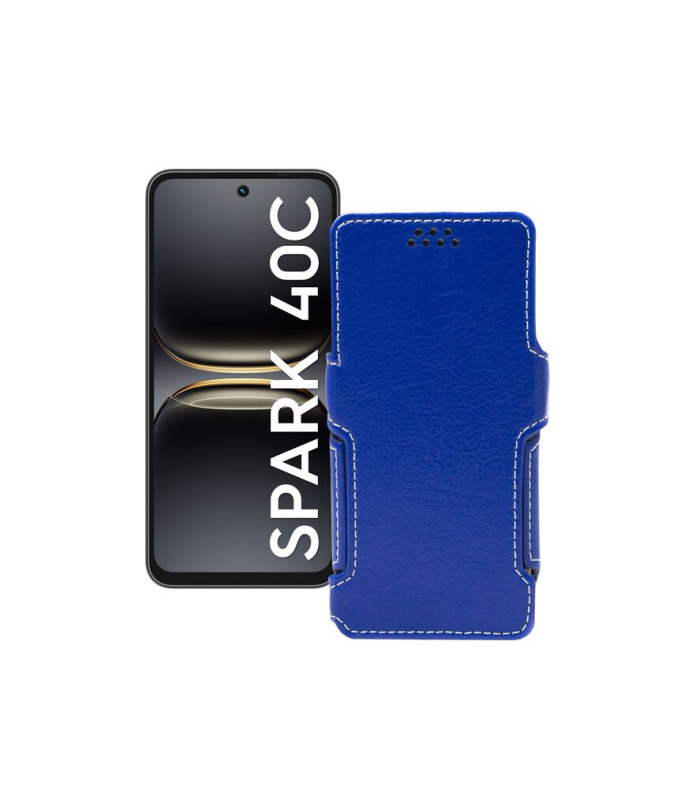 Чохол-книжка з екошкіри для телефону Tecno Spark 40C