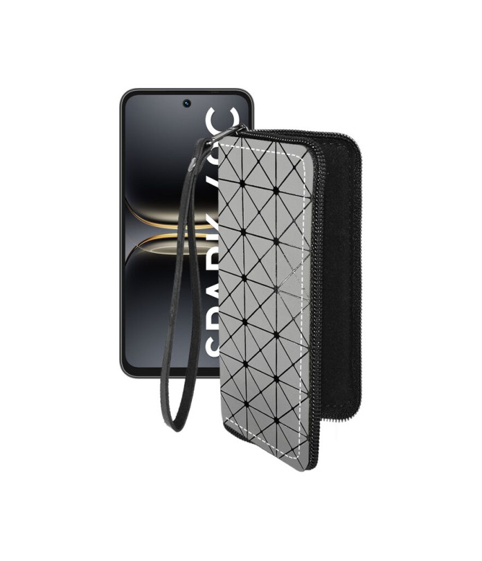 Чохол-гаманець з екошкіри для телефону Tecno Spark 40C