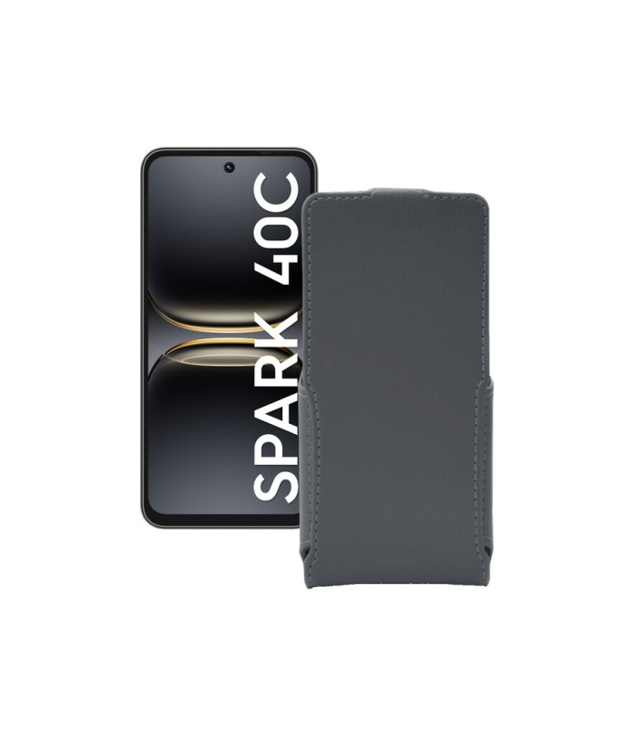 Чохол-флип з екошкіри для телефону Tecno Spark 40C