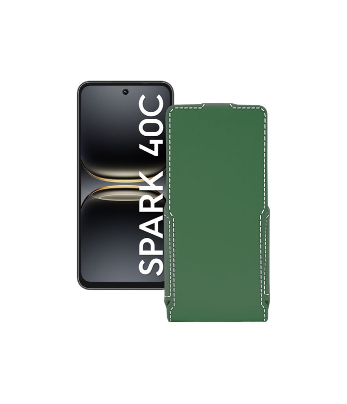 Чохол-флип з екошкіри для телефону Tecno Spark 40C