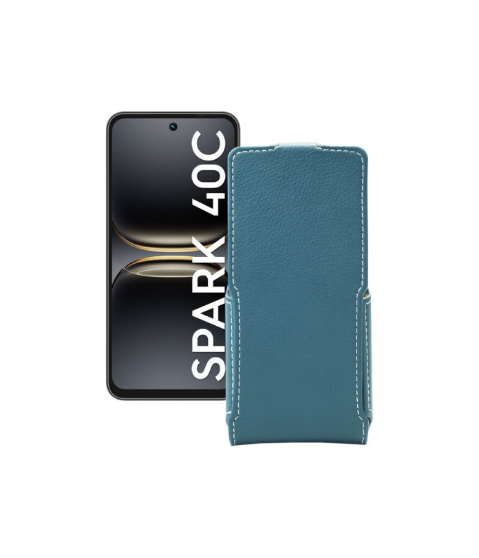 Чохол-флип з екошкіри для телефону Tecno Spark 40C
