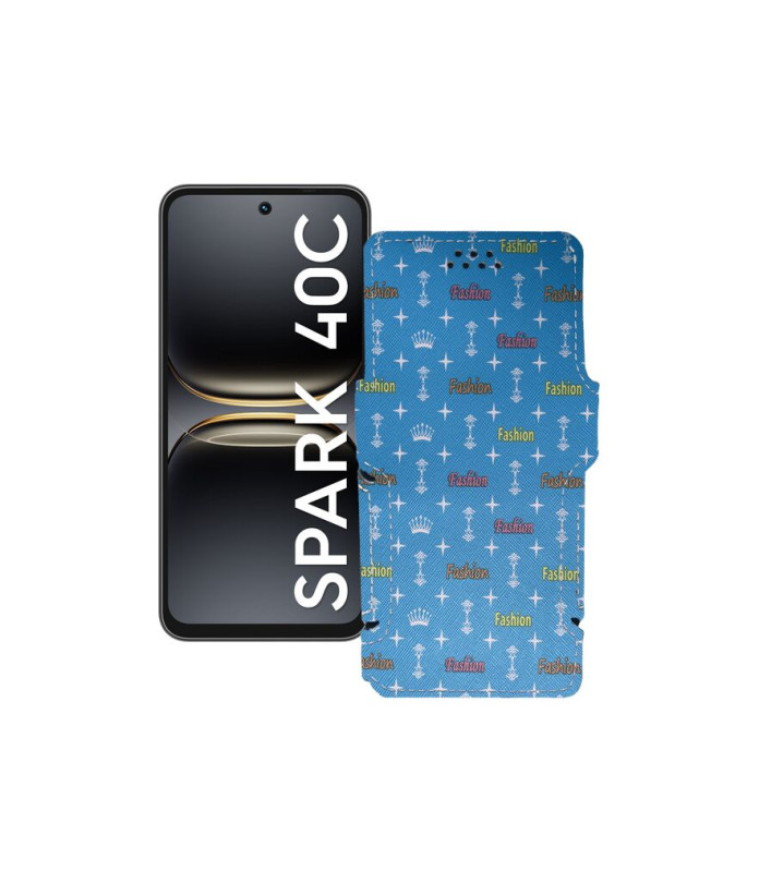 Чохол-книжка з екошкіри для телефону Tecno Spark 40C