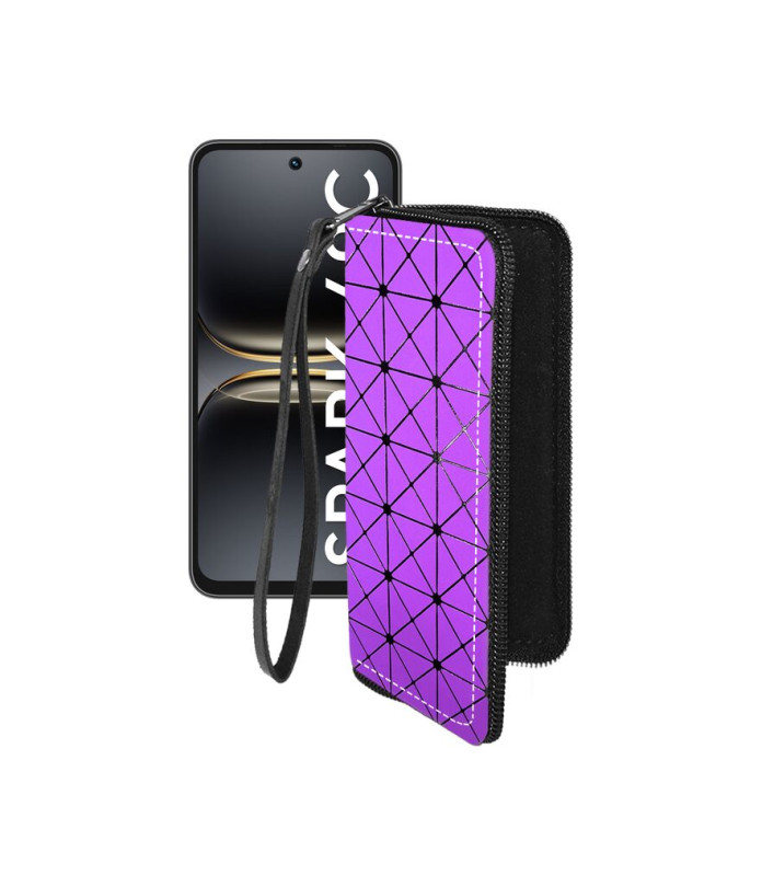 Чохол-гаманець з екошкіри для телефону Tecno Spark 40C