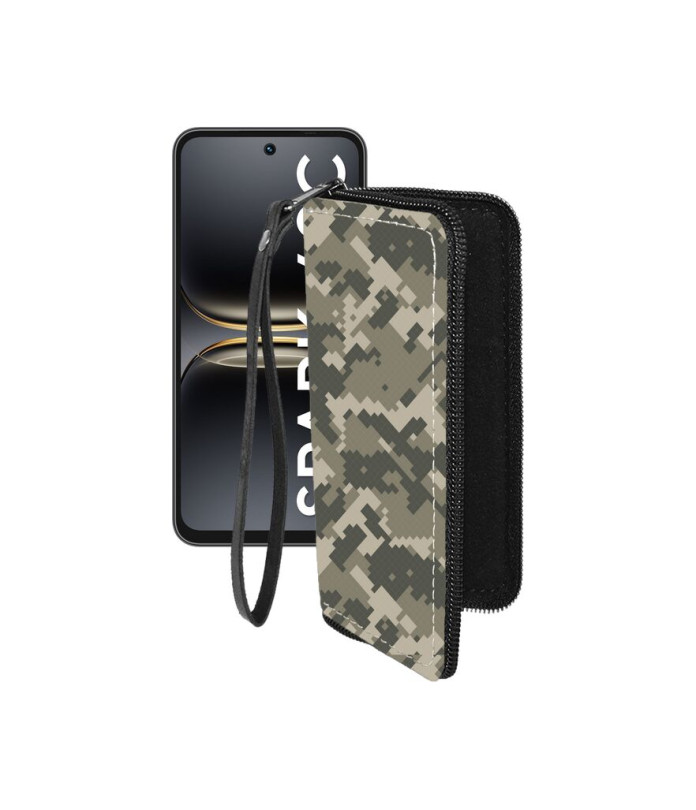 Чохол-гаманець з екошкіри для телефону Tecno Spark 40C