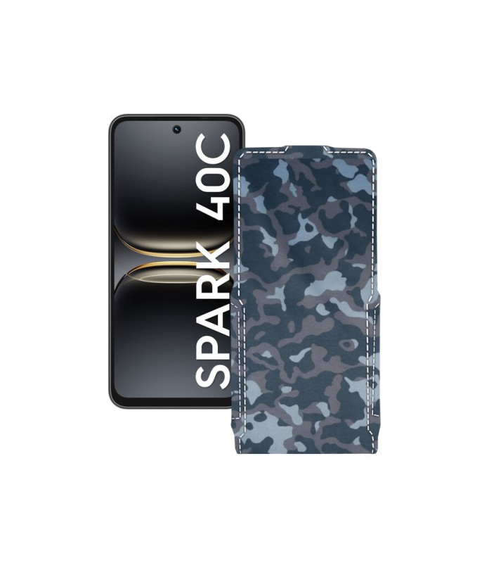 Чохол-флип з екошкіри для телефону Tecno Spark 40C