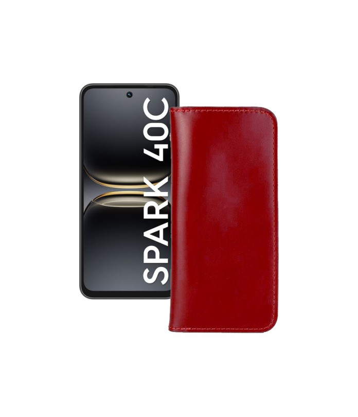Портмоне з шкіри для телефону Tecno Spark 40C