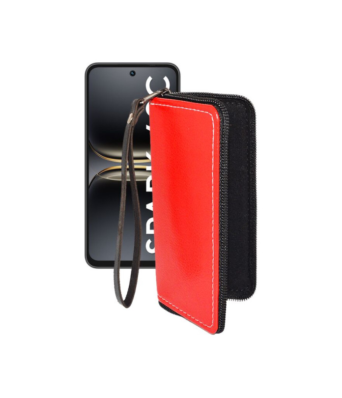 Чохол-гаманець з екошкіри для телефону Tecno Spark 40C