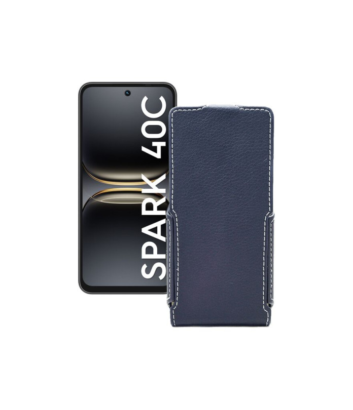 Чохол-флип з екошкіри для телефону Tecno Spark 40C
