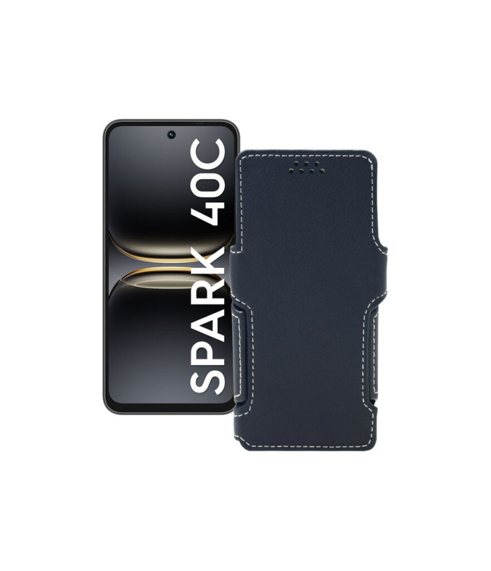 Чохол-книжка з екошкіри для телефону Tecno Spark 40C