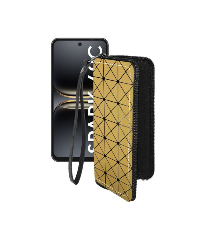 Чохол-гаманець з екошкіри для телефону Tecno Spark 40C