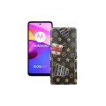 Чохол-флип з екошкіри для телефону Motorola Moto E40