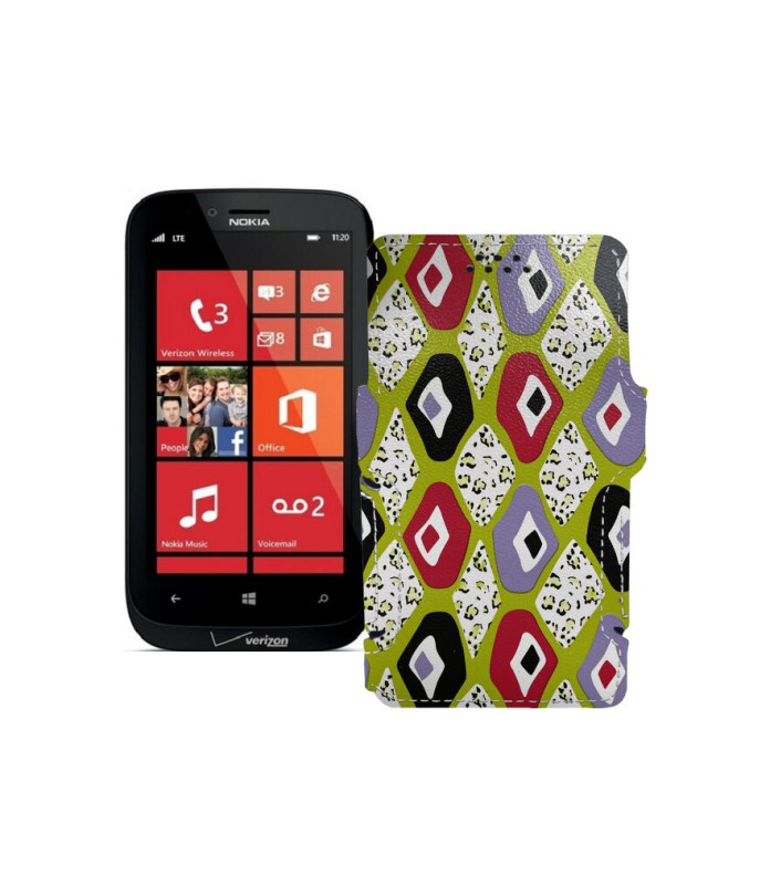 Чохол-книжка з екошкіри для телефону Nokia Lumia 822