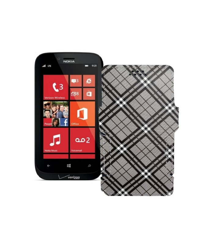 Чохол-книжка з екошкіри для телефону Nokia Lumia 822