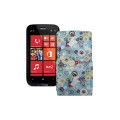 Чохол-флип з екошкіри для телефону Nokia Lumia 822