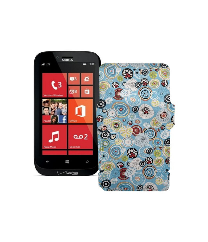 Чохол-книжка з екошкіри для телефону Nokia Lumia 822