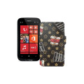 Чохол-книжка з екошкіри для телефону Nokia Lumia 822